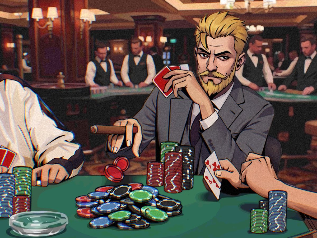 DegensCasinoRH's tweet photo. No gamble no future.

Take a seat. 💰 https://t.co/ZWARmruvTU