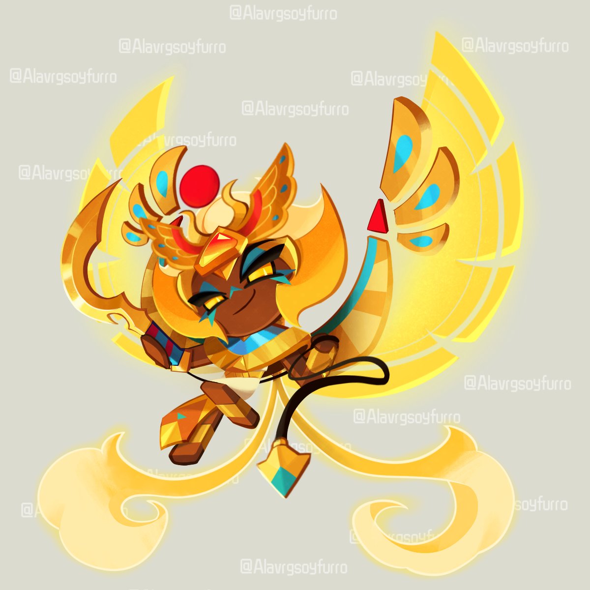 Alavrgsoyfurro's tweet photo. Burning spice cookie (Radiant spice cookie) and Golden Cheese cookie (Aten Cheese cookie) in my swap au 
Ancient ---> Absolute 
Beast ---> Virtue 
#crkart #crk #cookierunkingdom #burningspicecookie #goldencheesecookie https://t.co/IpqVAPOU6t