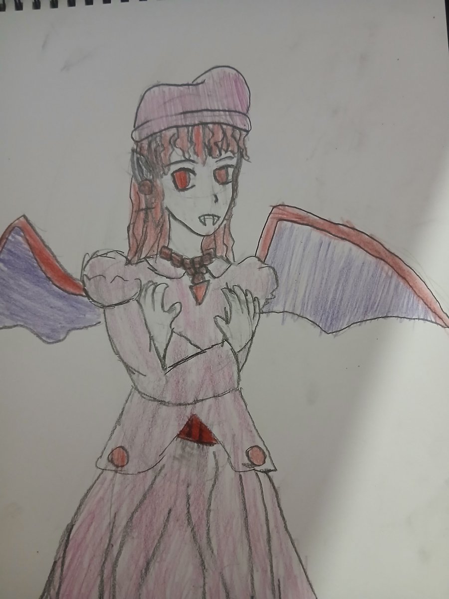 SyntheticF96's tweet photo. Red #vampire 
#fantasy #horror #art https://t.co/t9rofRW53E