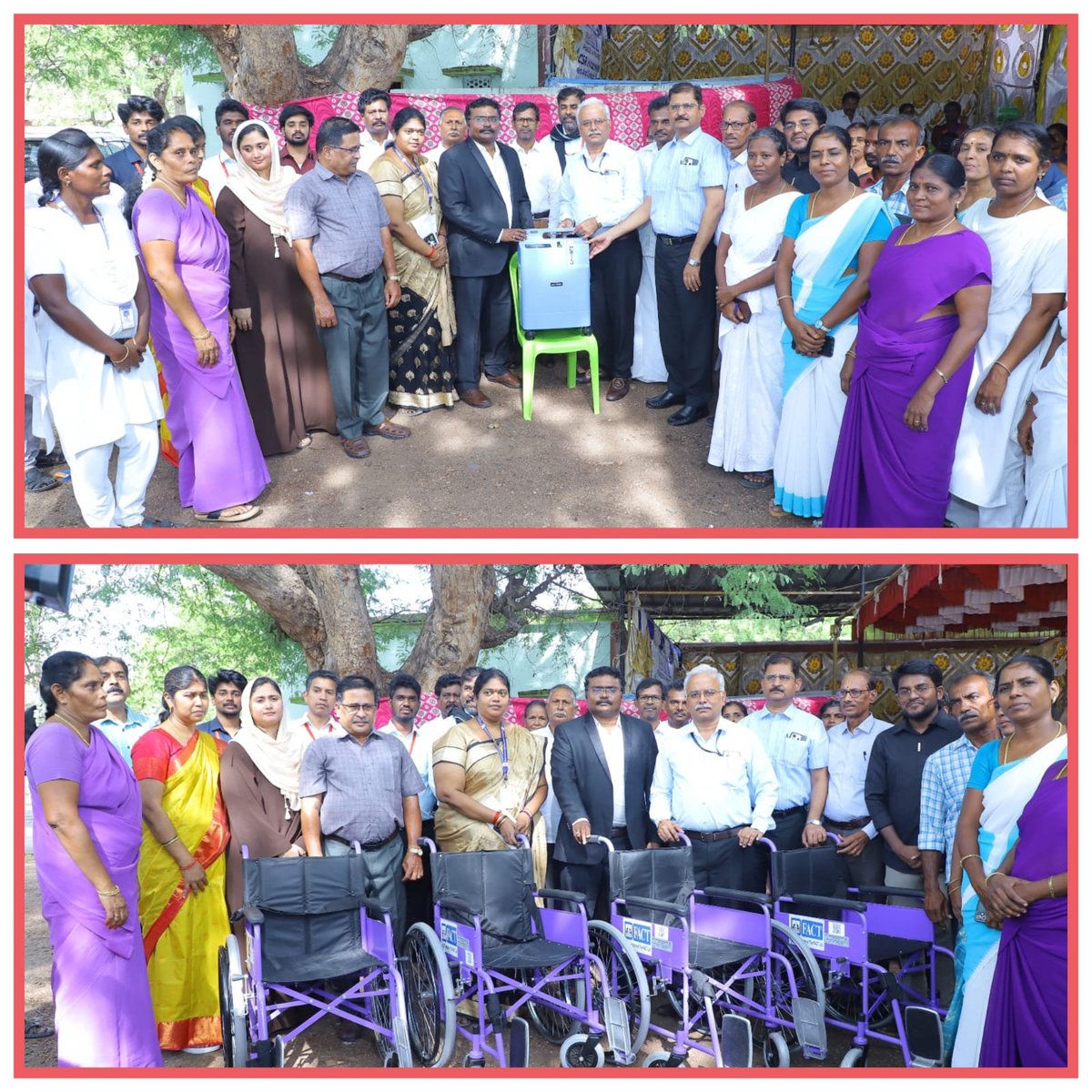 FACT_Tamilnadu's tweet photo. A #CSR Initiative by @fact_kochi #Oxygenconcentrator, #WheelChairs donated to #PHCs in #Chekkanurani #Madurai, #TamilNadu. Shri.Sakthimani CMD, Shri.Porselvan DMO, Shri. Jeetendrakumar GM(M), Tamil Nadu FACT officials, BMOs, FACT Dealers attended the event.
@doa_tn @airnewsalerts https://t.co/zDbc4CzOR9