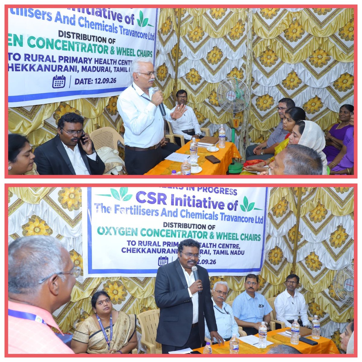 FACT_Tamilnadu's tweet photo. A #CSR Initiative by @fact_kochi #Oxygenconcentrator, #WheelChairs donated to #PHCs in #Chekkanurani #Madurai, #TamilNadu. Shri.Sakthimani CMD, Shri.Porselvan DMO, Shri. Jeetendrakumar GM(M), Tamil Nadu FACT officials, BMOs, FACT Dealers attended the event.
@doa_tn @airnewsalerts https://t.co/zDbc4CzOR9