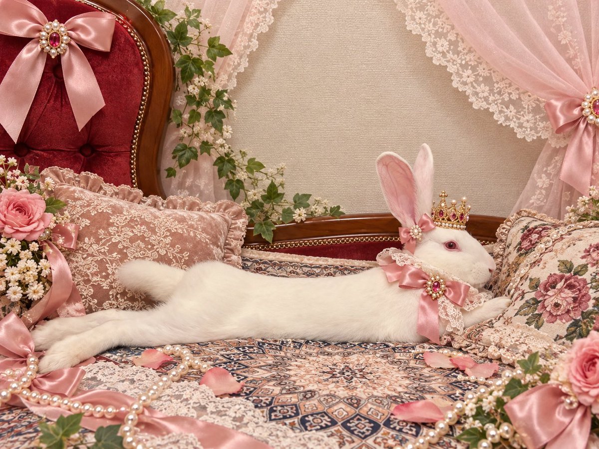 v_nechiko's tweet photo. AIにビジューコーデしてもらったら微妙に違ったけど可愛い🐇(左手元々消えてる)
ボロボロのカーテンがこう…🎀🌙✨💎 https://t.co/Uz3VSDUnre