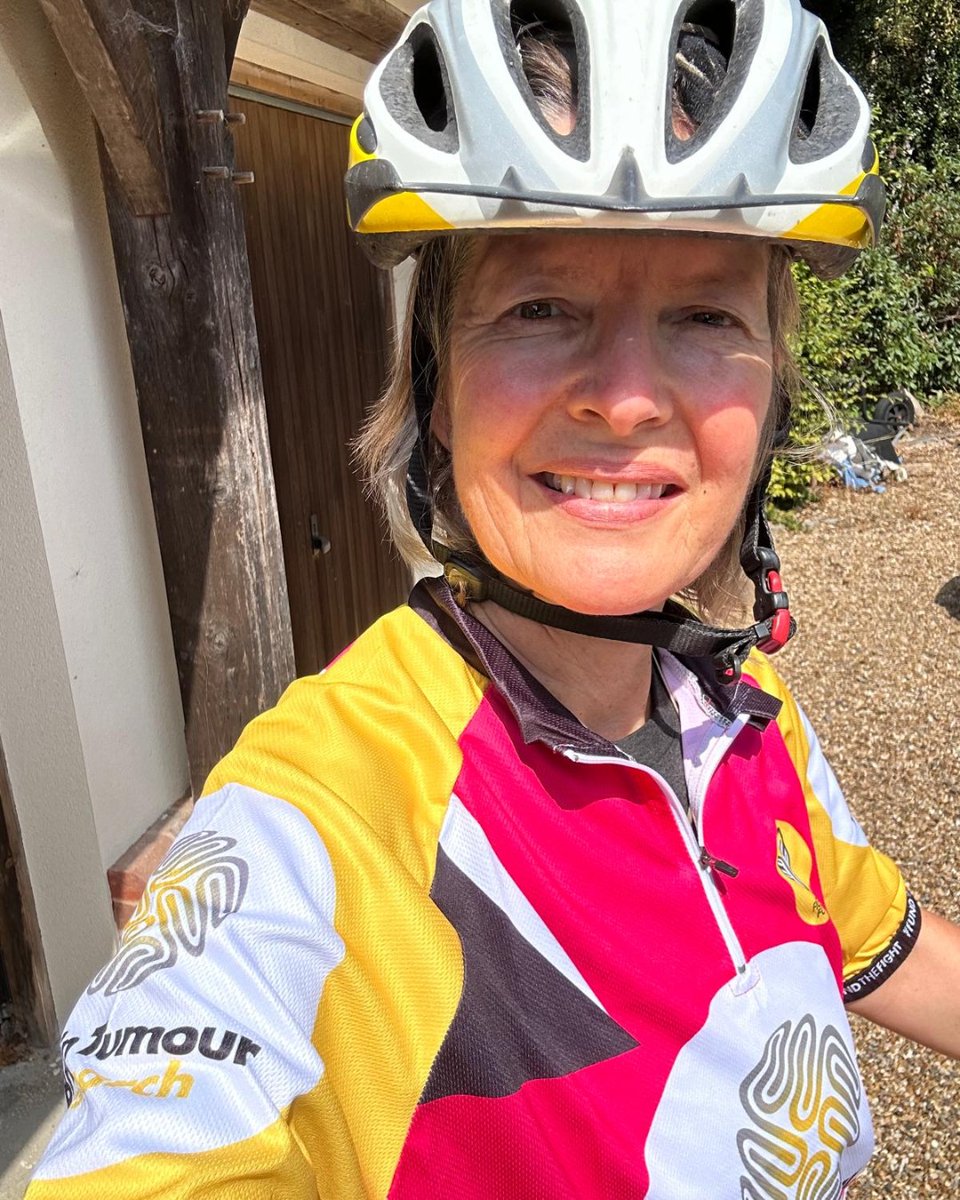 braintumourrsch's tweet photo. Today, Cal’s mum Lucy is cycling from London to Brighton for Brain Tumour Research. 💛🚴

At just 23, Cal was diagnosed with a rare Grade 4 pineoblastoma after an intense week-long headache turned out to be caused by a brain tumour. After two operations and six weeks of proton beam therapy, Cal is now undergoing chemotherapy. His tumour is currently stable. Now, he’s calling for greater investment in research to give people like him more answers and more treatment options.

And today, his mum is doing her bit to help make that happen. “She really is my hero.”

Good luck, Lucy!  Every mile matters.

Support Lucy & Cal here: https://t.co/KY6HcWJUt9

#LondonToBrighton #BrainTumourResearch #TogetherWeWillFindACure
