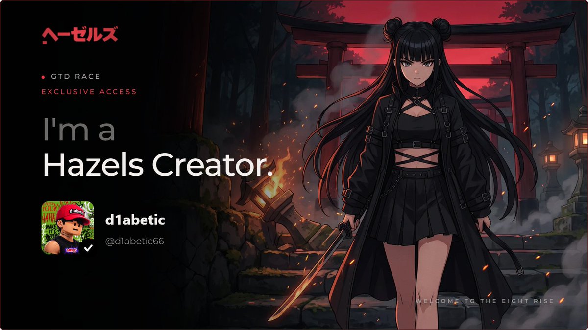 d1abetic66's tweet photo. Just hopped into @0xhazels as a creator and instantly joined GTD race.

Whats in the race?

• 5555 Hazels
• Attention Layer
• Actual Ownership Ecosystem Built
• Free Mint Launchpad

TOP 500 are only eligible, what are you waiting for hop on now!

#WEAREHAZELS https://t.co/Zw7yOP5oeF