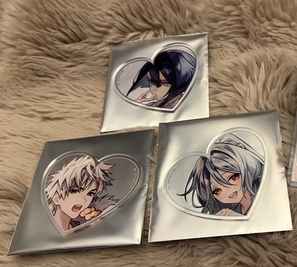 yoru_H0118's tweet photo. 【交換】 友人代理
オトメイトパーティー  オトパ 福袋 特典 ハート型アクリルカード

譲⇨⭐︎燕來/ゼベネラ/青凛

求⇨⭐︎ニコラ/オルロック/アンリ

⭐︎同士でのお取り引きのみとさせていただきます。
何か希望ございましたらお気軽にお声掛けください。
本日手渡し又は後日郵送 https://t.co/DIGY7lXj94