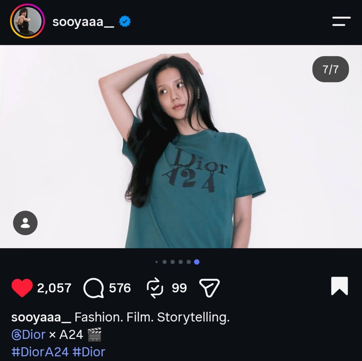 sooyaland103's tweet photo. Jisoo is so booked and busy... The Dior Queen is Back! 

Fashion. Film. Storytelling. https://t.co/uBXT1H4dfv