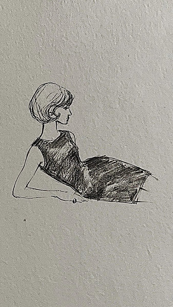 thefemmemus's tweet photo. quiet morning, a cup of coffee
and a quick, simple, elegant sketch. 
somewhat like me https://t.co/XRVvAXJz7z