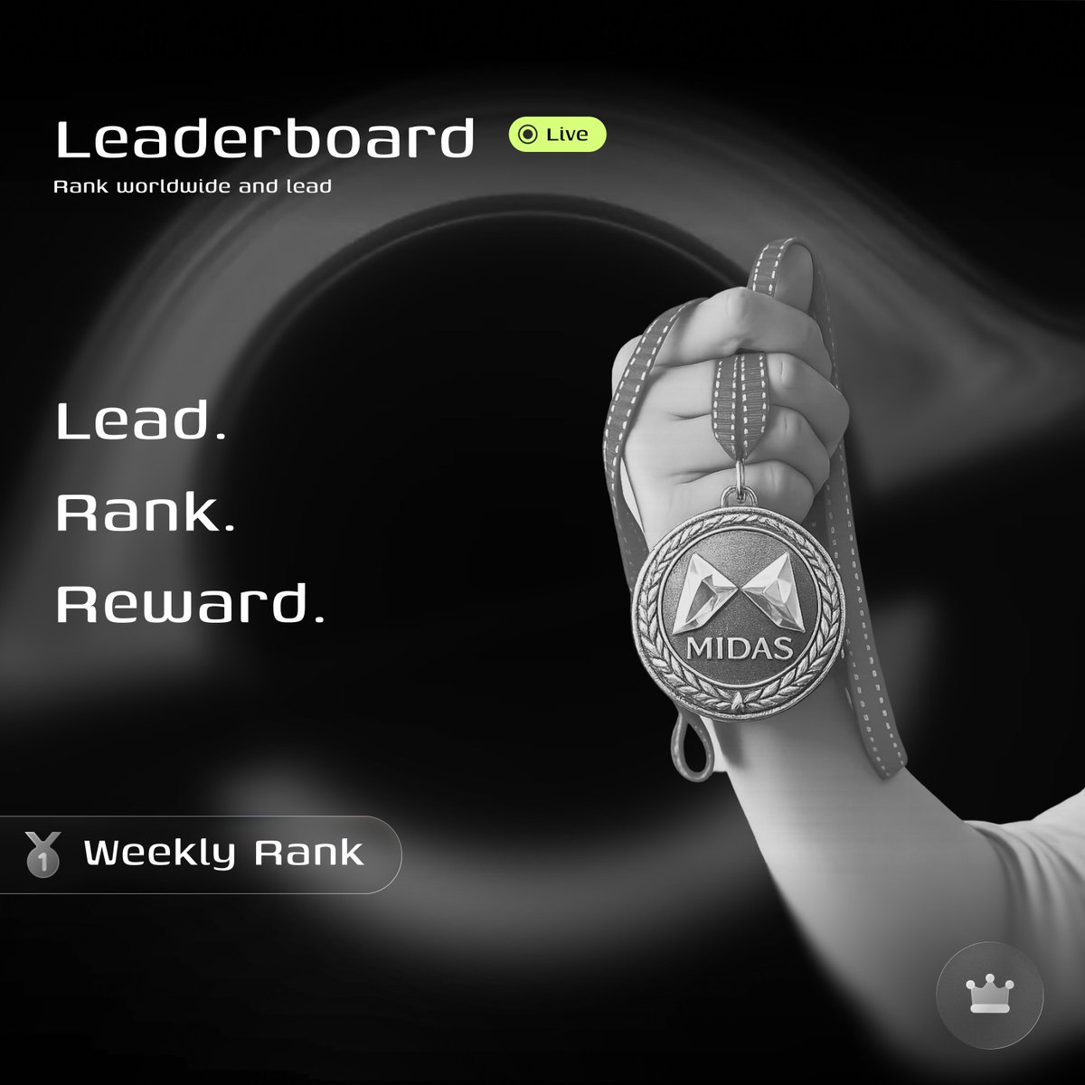Midas_Lab's tweet photo. Midas first Leadership Board is now live.

The weekly leaderboard has officially started. Check your rank, see where you stand, and comment below if you secured a spot on the board.

Didn’t make it yet? Stay consistent and keep pushing. Your name could be there next week.

Weekly score rewards are coming next week.

#MidasLab #Midas #MID
