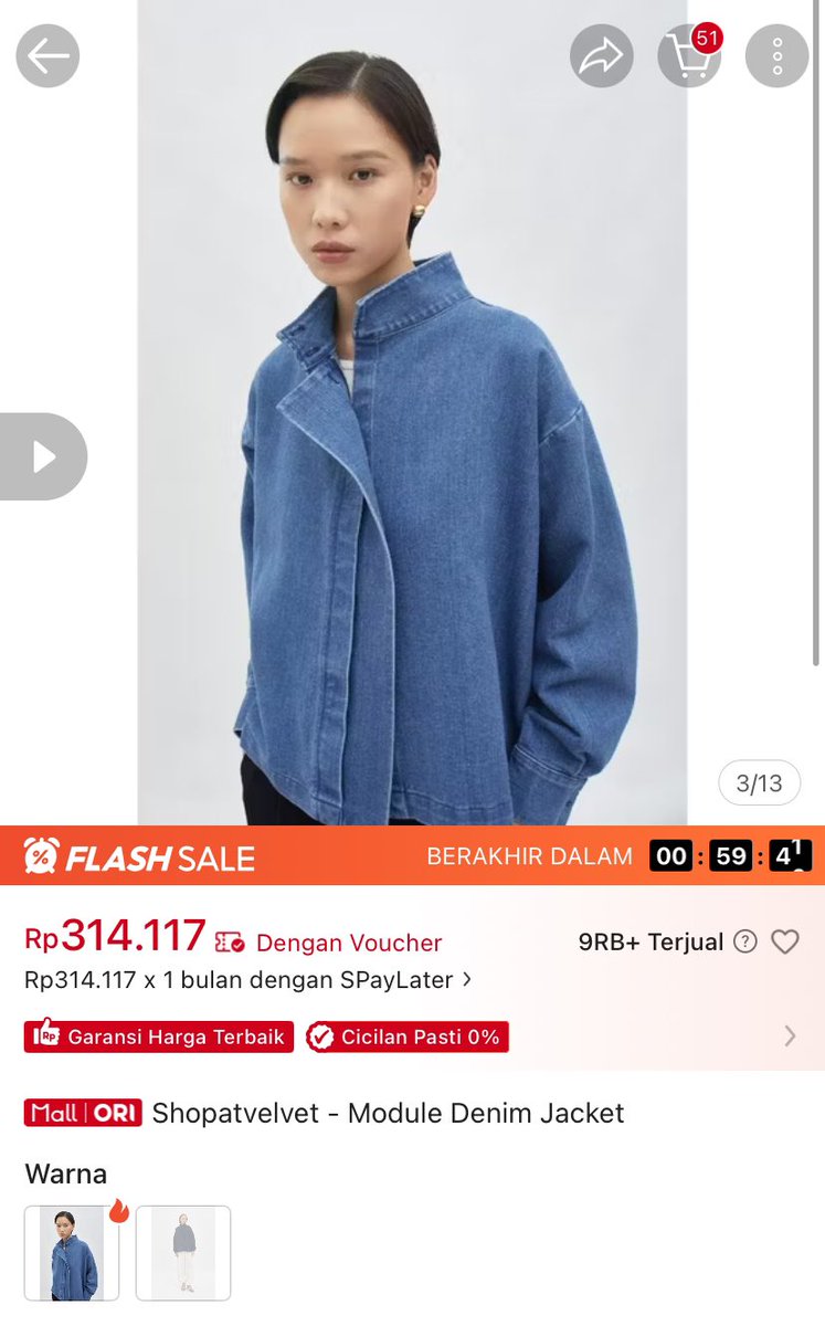 azzazsr's tweet photo. KO BISA?!!! modelnya sama tapi perbedaan harganya 3x lipat😭 https://t.co/ya4CgXYpFW