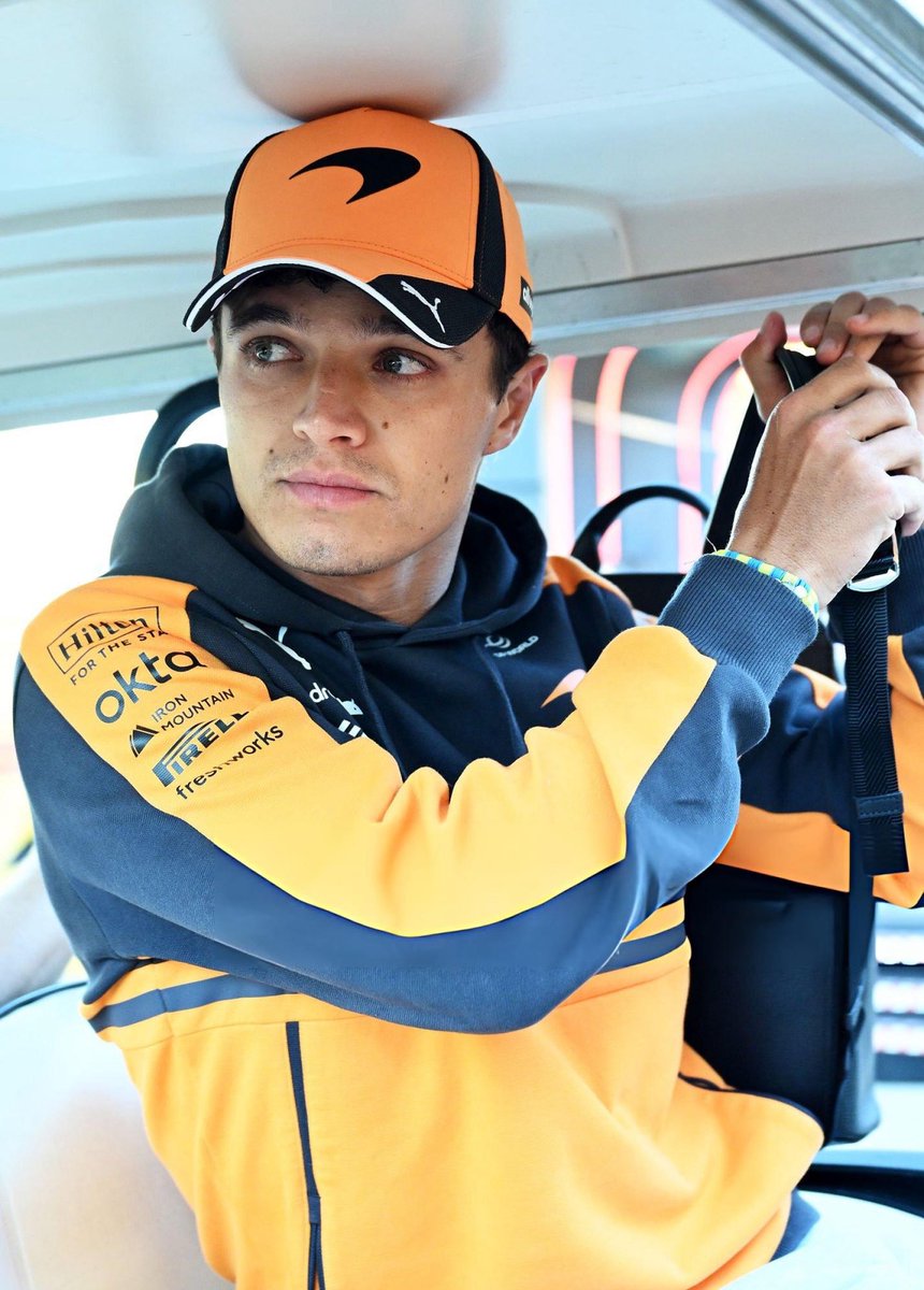 ln4norris's tweet photo. madring's first ever pole sitter has arrived for race day! https://t.co/T0iBXfCVqE