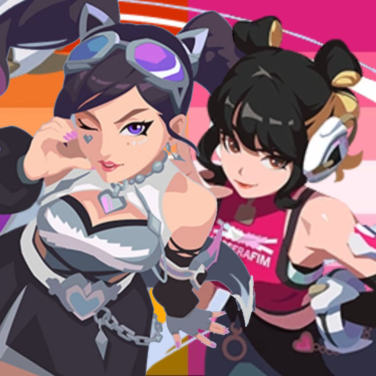 femmejuno's tweet photo. #cosmicflare lesserafim + butchfemme flag version https://t.co/QZmmDRu58h
