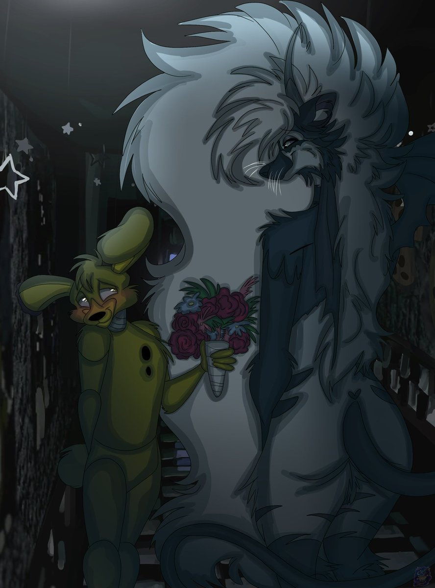 CivetColorPop's tweet photo. Your my darkness and my light 🖤✨
#FiveNightsAtFreddys #fnaffandom #yumetwt #springtrap #wrenwoodthedemoncivet #FNAF #yumeship #tonycrynight https://t.co/AA8YmhdhYA