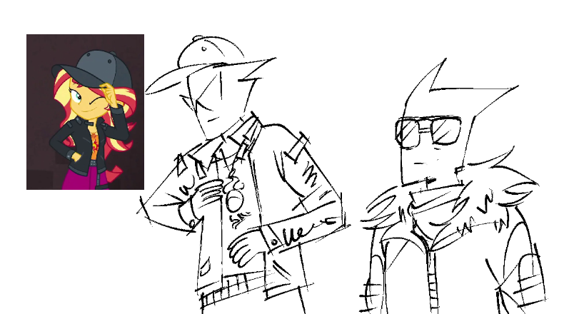 sunsetstriderr's tweet photo. I always draw Sunset in Dirk's fit, but rarely Dirk in Sunset's fit... https://t.co/bCX8dI3pwj