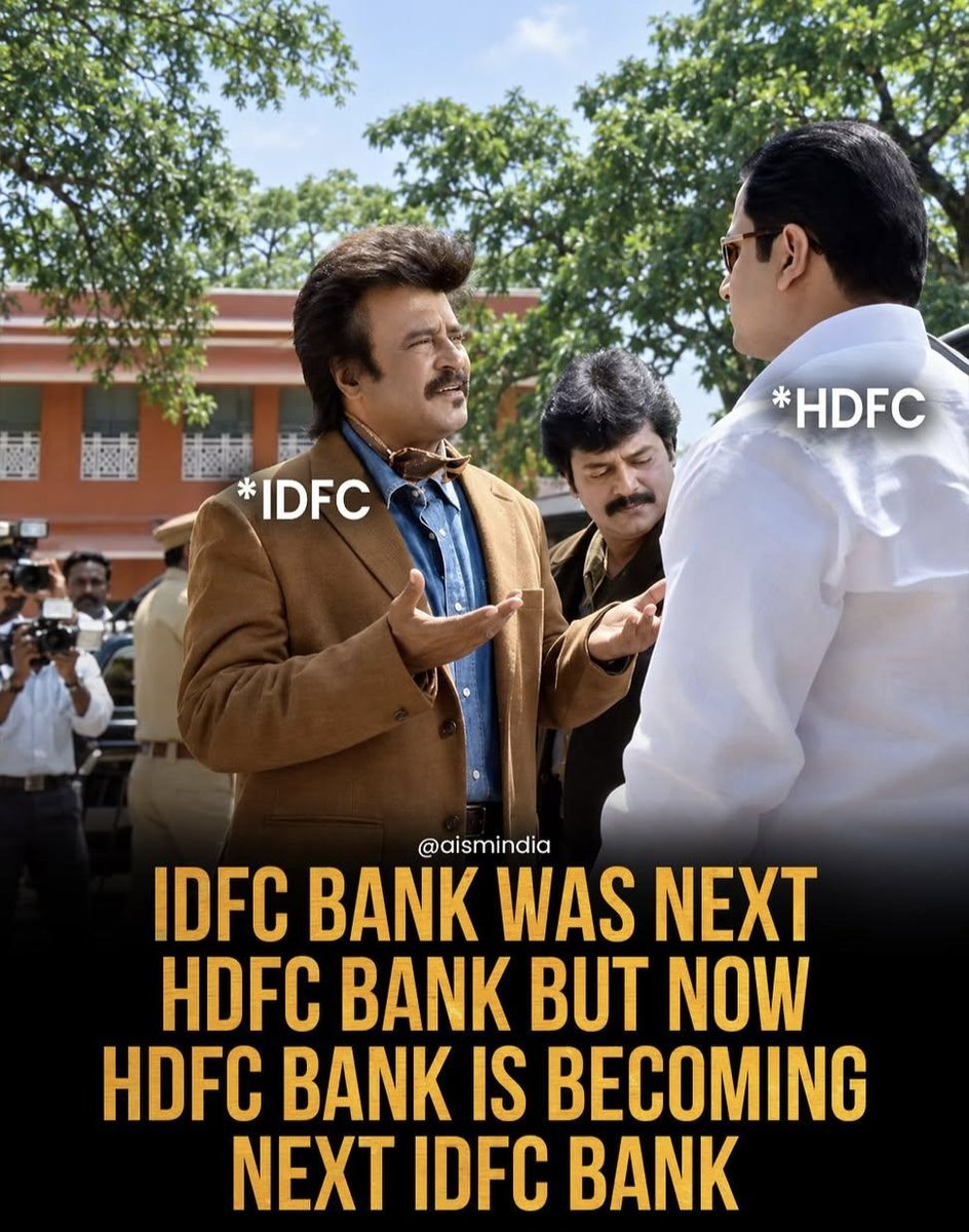 sultanqadrii's tweet photo. IDFC really said, “Fine, I’ll become HDFC myself.” 😭😂

#aismschool https://t.co/aOoL1oziAI