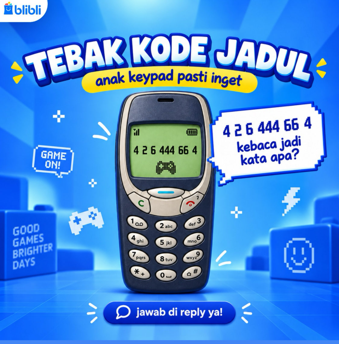 bliblidotcom's tweet photo. jempol veteran, nggak butuh contekan😂
 kebacanya jadi apa? yuk spill di reply! https://t.co/q8Pk5lljCQ
