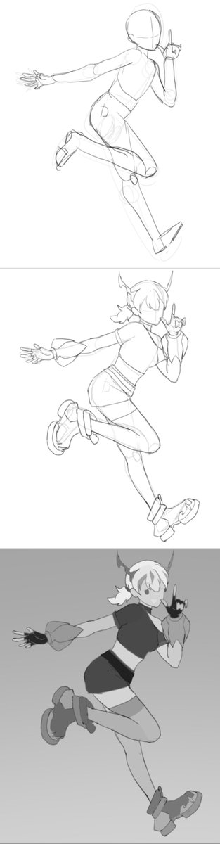 gulayuki's tweet photo. gesture sketch practice &amp; making #overwatch #overwatchfanart #juno https://t.co/16MegLHPOO