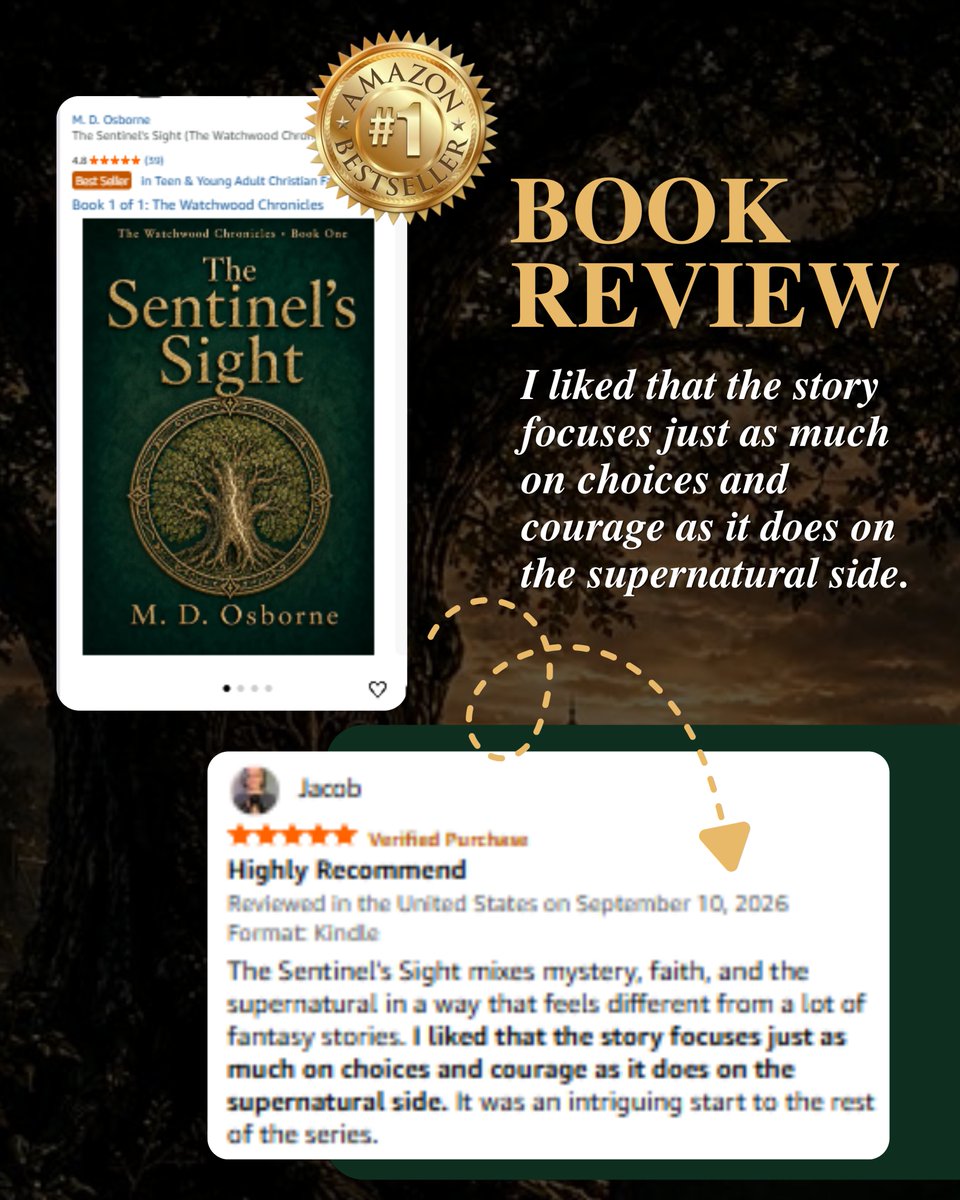 quietwatchpress's tweet photo. Sometimes, the best book reviews are the ones that make you want to discover the story for yourself. 📖✨

#thesentinelsight #christianfiction #youngadultfiction #supernaturalmystery #bookreview #testimonials https://t.co/nztzTVQdZR