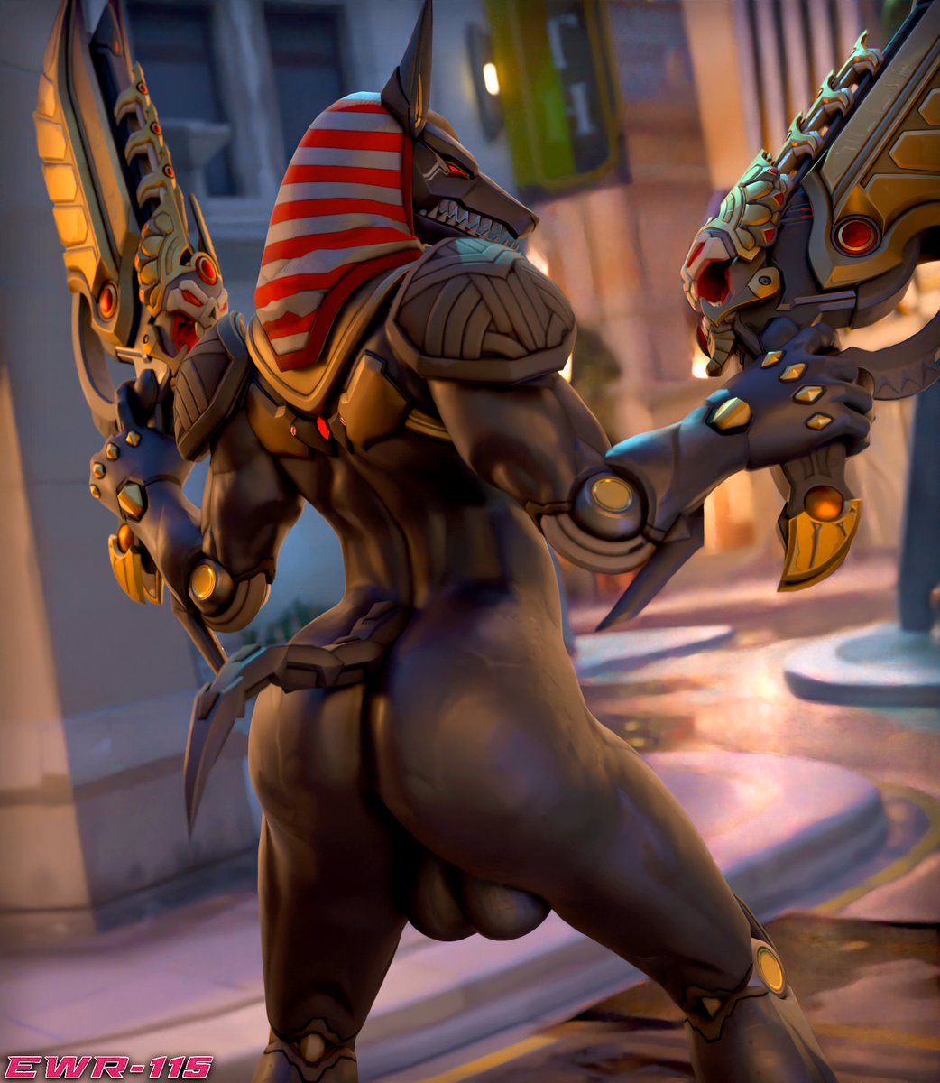 Ech0_715's tweet photo. Guys..Anubis Reaper can mating press me and breed me silly the whole match...that's it send post :>  🖤❤️

Anubis Reaper @OkamicalN 
#nsfw #AnubisReaper #Reaper #Overwatch https://t.co/FAAYteWOPU