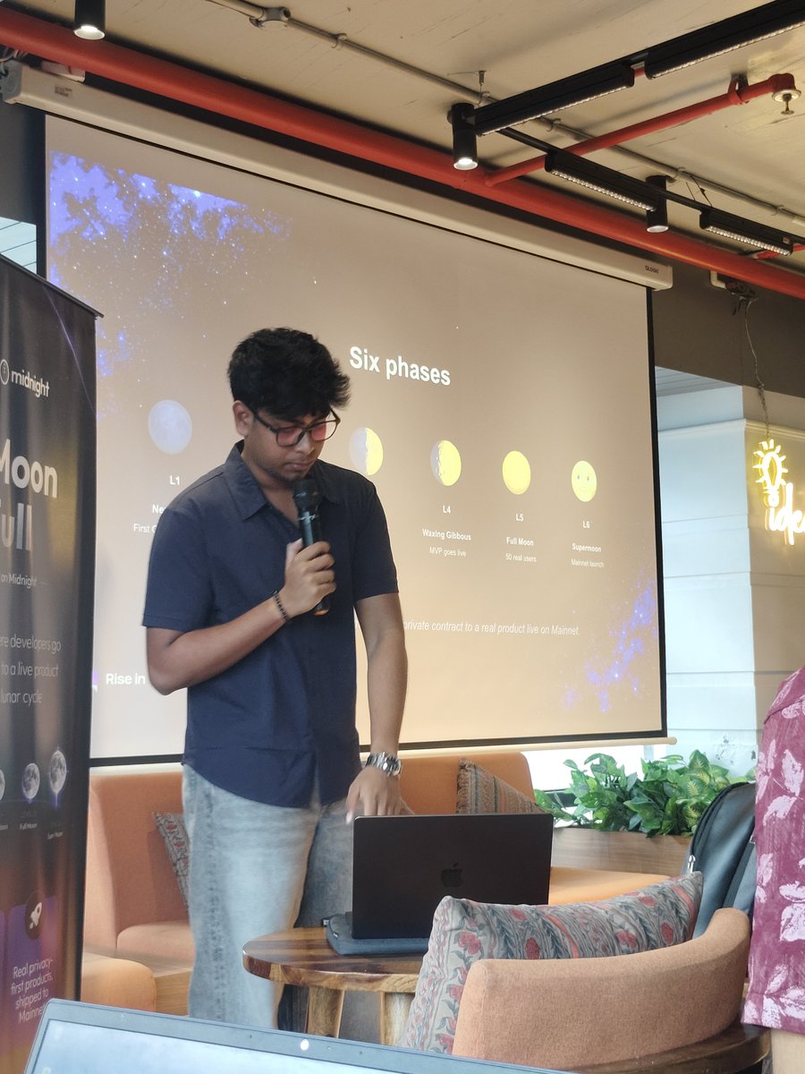 jaybiswas725's tweet photo. 🌕✨ Full Moon Fest was a great experience! Met fellow builders, exchanged ideas, learned from the community, and enjoyed the energy of building together with @riseinweb3 × @MidnightNtwrk. 🚀
#FullMoonFest #RiseIn #Midnight #Web3 #Kolkata https://t.co/XyZxRXhXIF