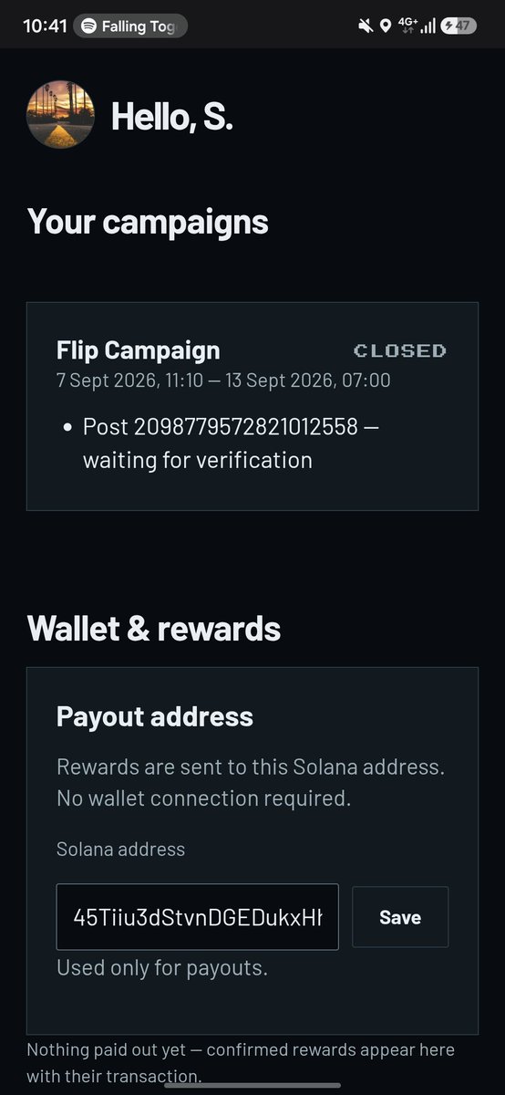 The_brutal0's tweet photo. @KnotsOnStonk @LaunchOnSF So I submitted my image but still under verification for 24 hours @knotsonstonk can you help plz https://t.co/sfNNjimJc0