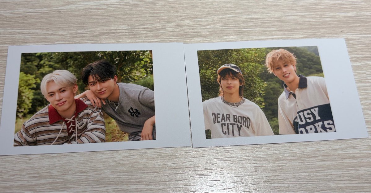 ssugar_3103's tweet photo. TAGRIGHT in the mirage

【譲】 画像のもの、入場特典 カイリ

【求】 チェキ セイマ、入場特典 セイマ

Zepp名古屋or郵送or岐阜または名古屋での手渡しにて交換希望です💫 https://t.co/lZlVYcjtRp