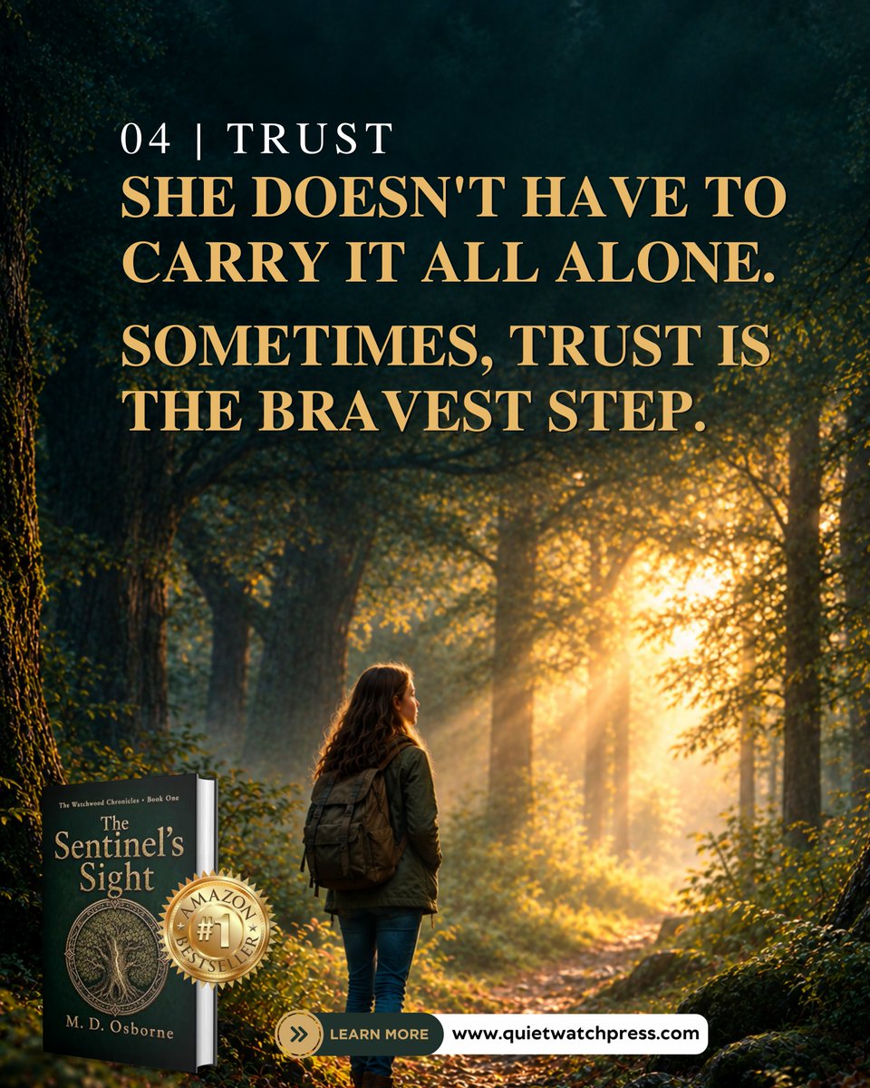 quietwatchpress's tweet photo. Lillian’s greatest journey wasn’t about becoming fearless. It was learning that she didn’t have to face everything alone.

I hope readers see a little of their own journey in Lillian. 🌲

#thesentinelsight #watchwoodchronicles #lilliansjourney #christianfiction #youngadultfictio https://t.co/50tRzMDZ5X