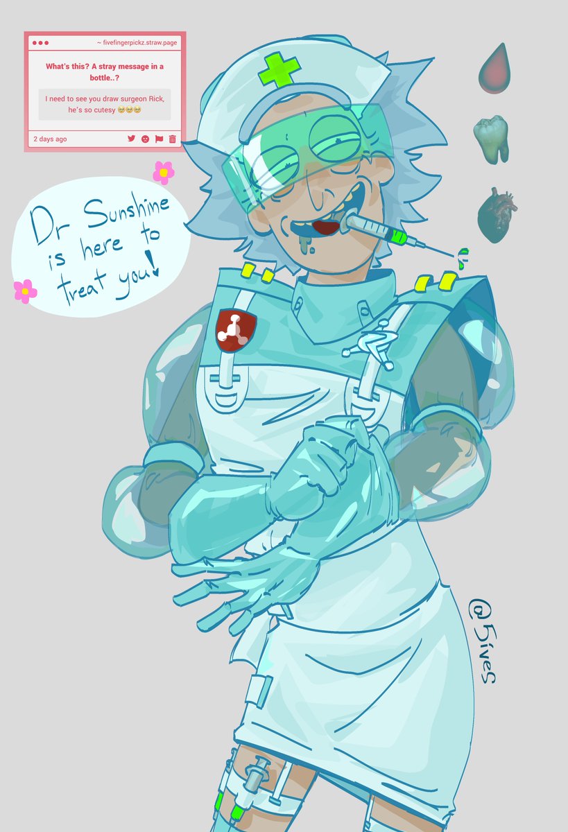 5fingerpickz's tweet photo. Oh doctor doctor!! #ricksanchez #rickandmorty #rnm https://t.co/YZsTXBnyg7