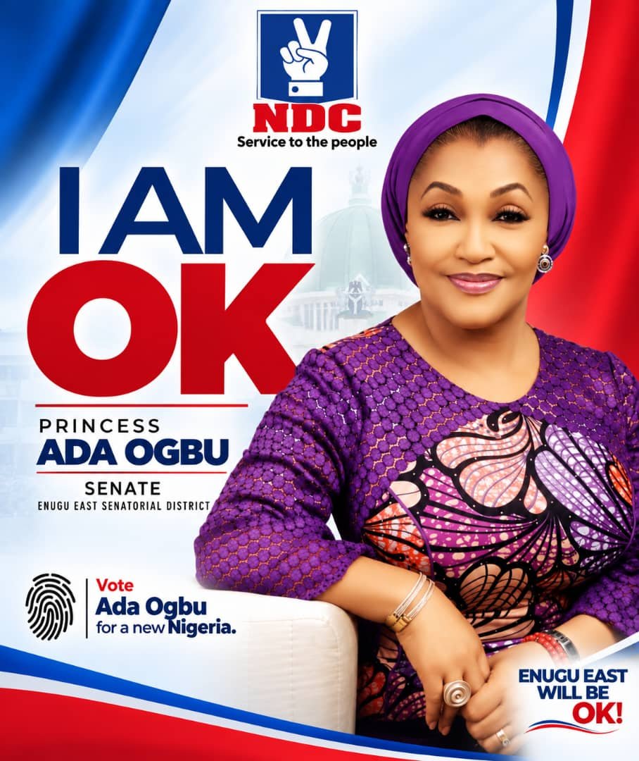 Benking443's tweet photo. This is best NDC Campaign flier I've seen in a long while.

Ada Ogbu @AdaOgbuNara really has a solid media team. And apparently the best candidate out of the three other ones. 

This woman is winning the Enugu East Senatorial election. https://t.co/IfiQJqllDx