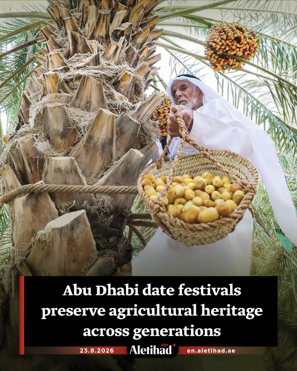 DJHellek's tweet photo. The 2026 Rutab Season, organised by Abu Dhabi Heritage Authority across three consecutive festivals in Liwa, Al Ain Region, and Al Wathba Region from 14 July to 9 August 2026, have served as an integrated platform to celebrate the UAE’s https://t.co/MrEpBzI5Tv