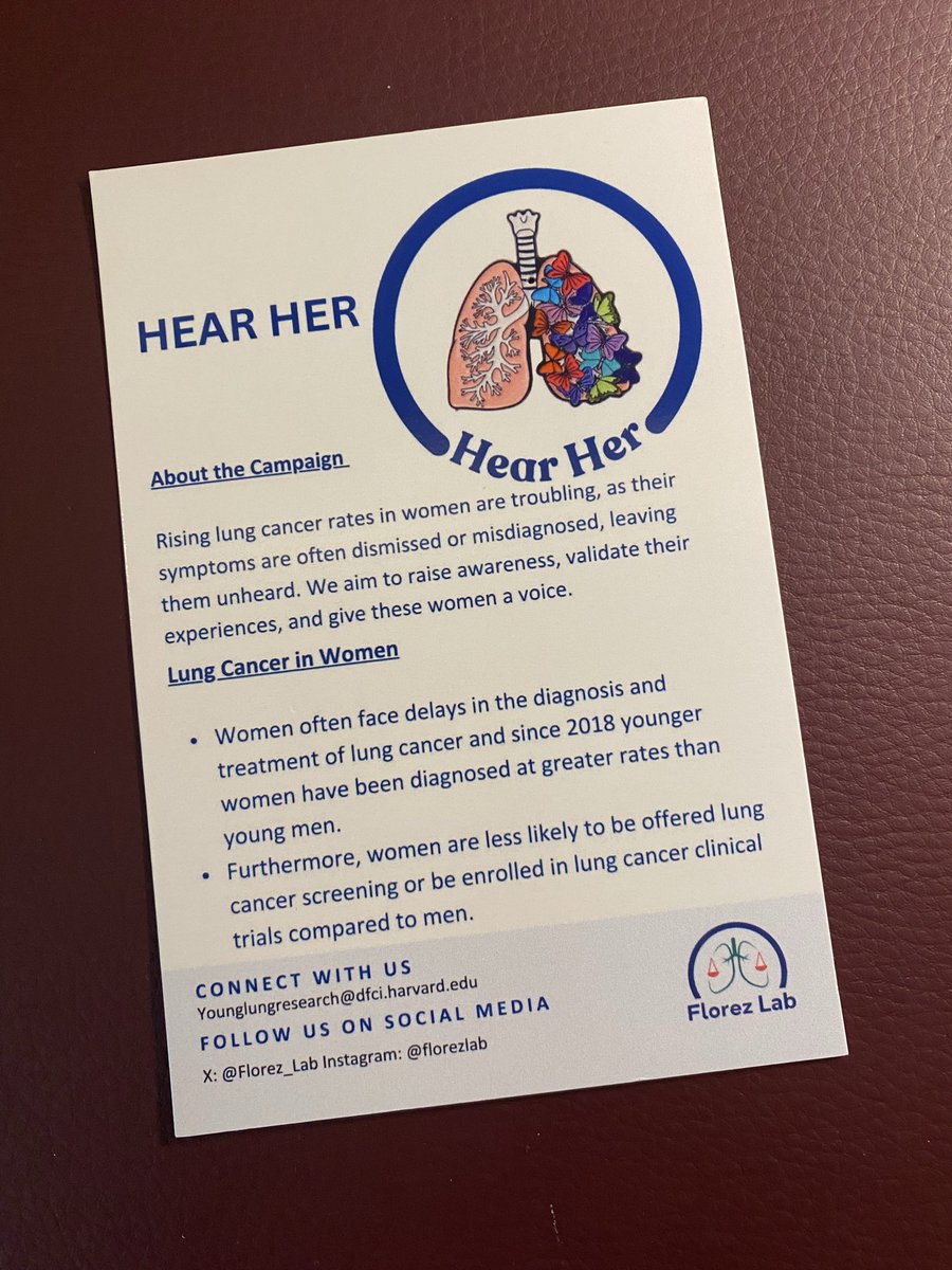 CarolineM_Sey's tweet photo. I’ve got my Hear Her pin, do you? I may not treat patients, but I’m proud to support this campaign @Florez_Lab @NarjustFlorezMD #WCLC26 #lcsm https://t.co/GPSJIGPCRv