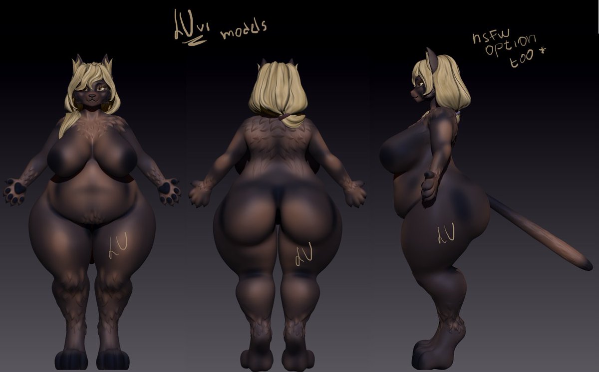 luvixxx1's tweet photo. @madebyzella some furry full body sculpt ^^ https://t.co/KsV2jJvZOL