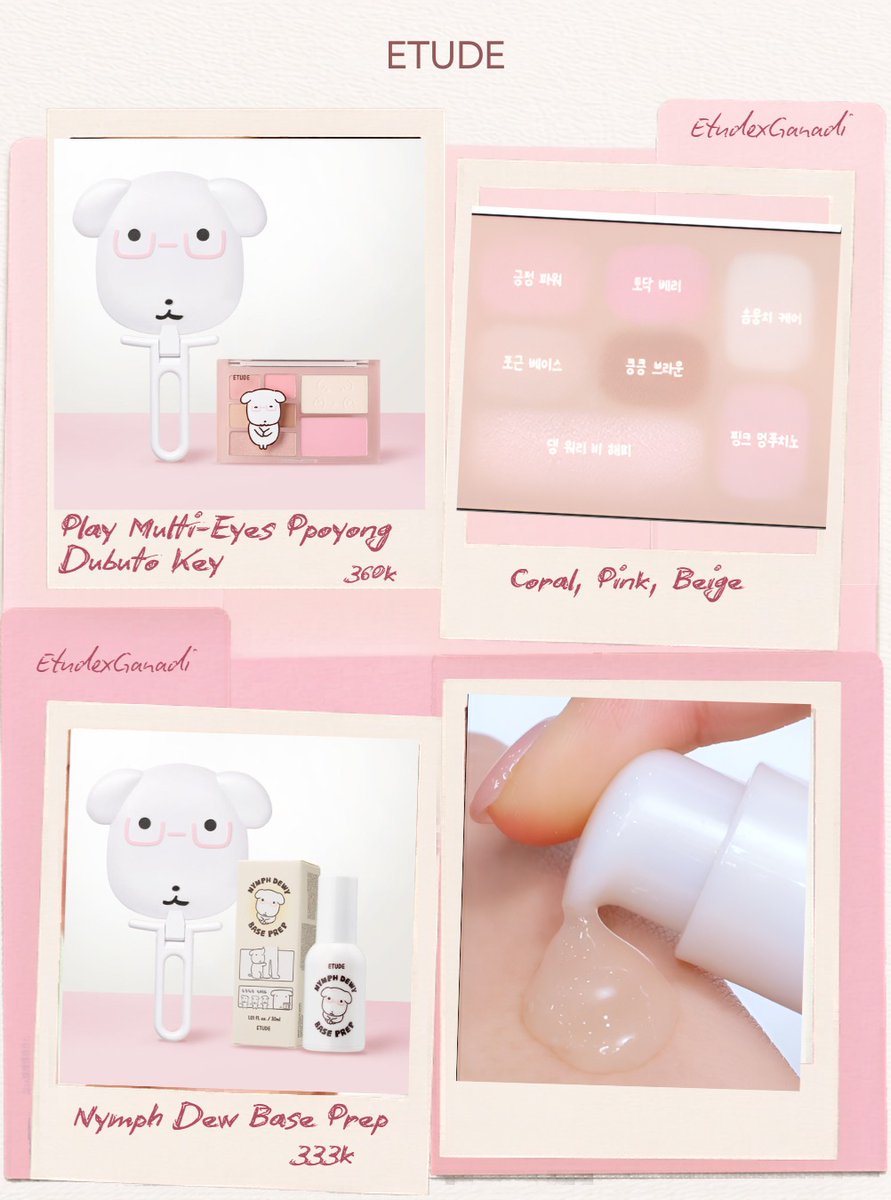 14Caritho's tweet photo. Order trực tiếp tại ig: @blueleafcm
Khi thương hiệu makeup quốc dân Etude bắt tay cùng nhân vật minh họa siêu đáng yêu Ganadi, một bộ sưu tập https://t.co/lSxHLqyq0k