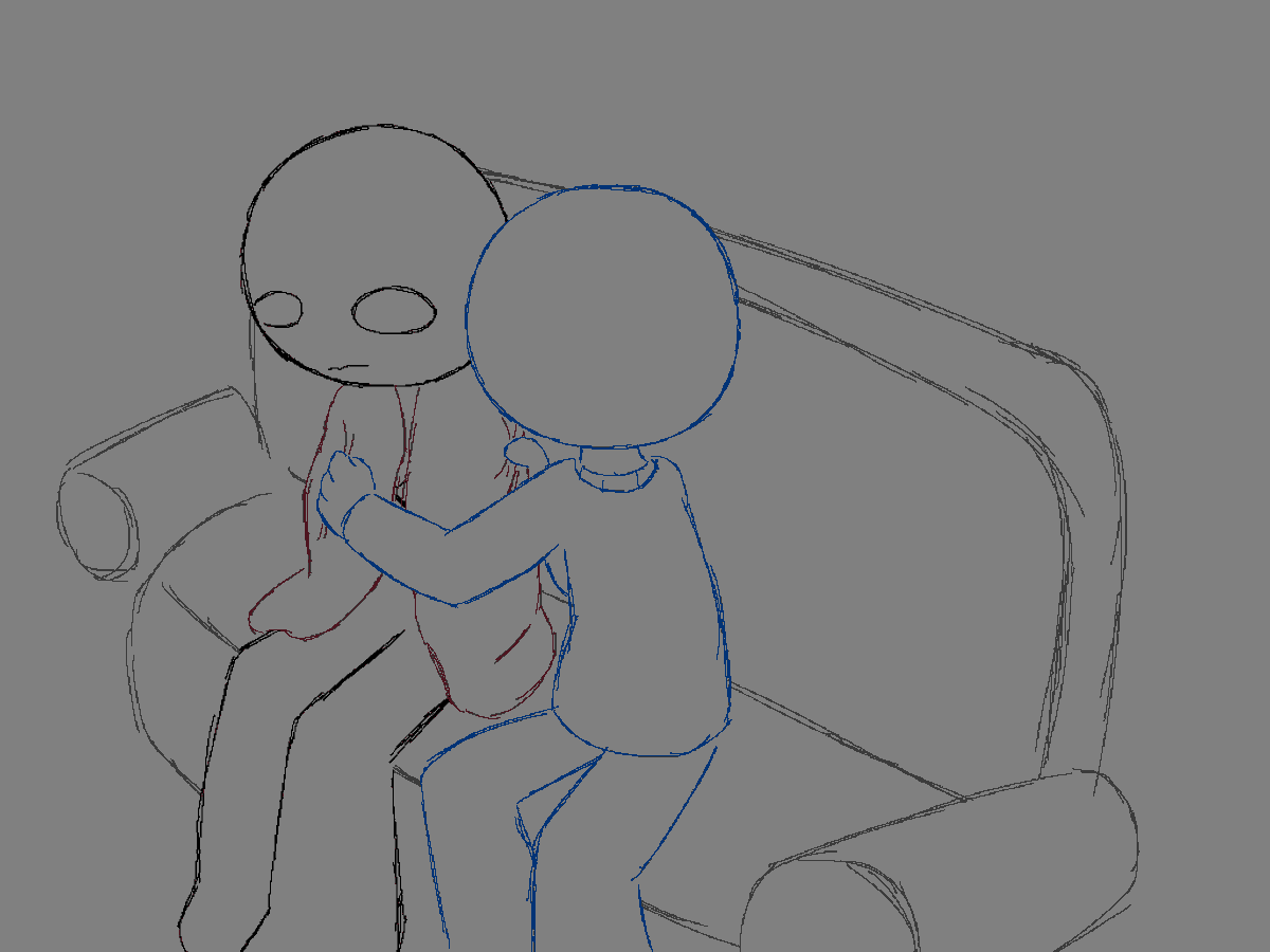 sobbersomewhere's tweet photo. enphosian in sobber’s air-conditioned apartment

i can’t draw a sofa sry

#enfosi #glaggleland https://t.co/6a7JMyibMe