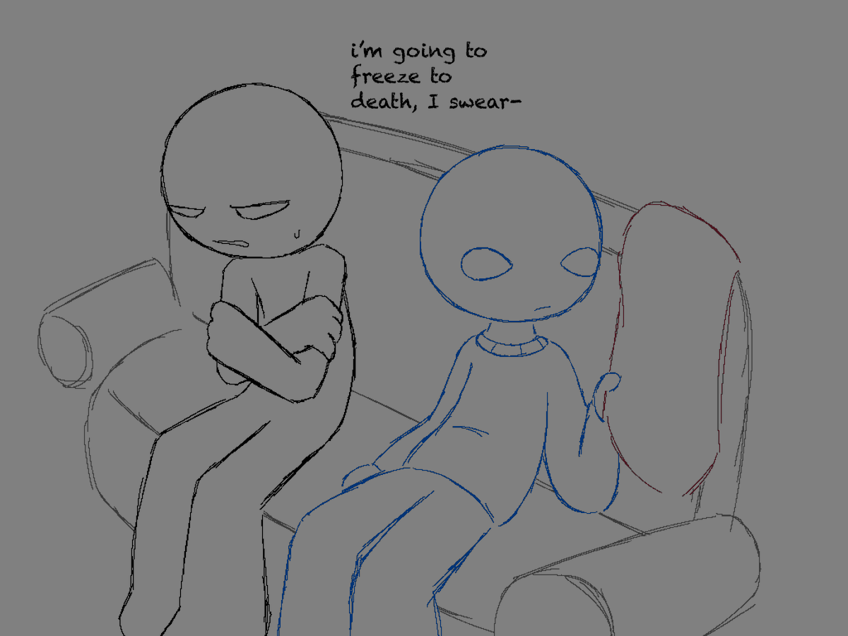 sobbersomewhere's tweet photo. enphosian in sobber’s air-conditioned apartment

i can’t draw a sofa sry

#enfosi #glaggleland https://t.co/6a7JMyibMe