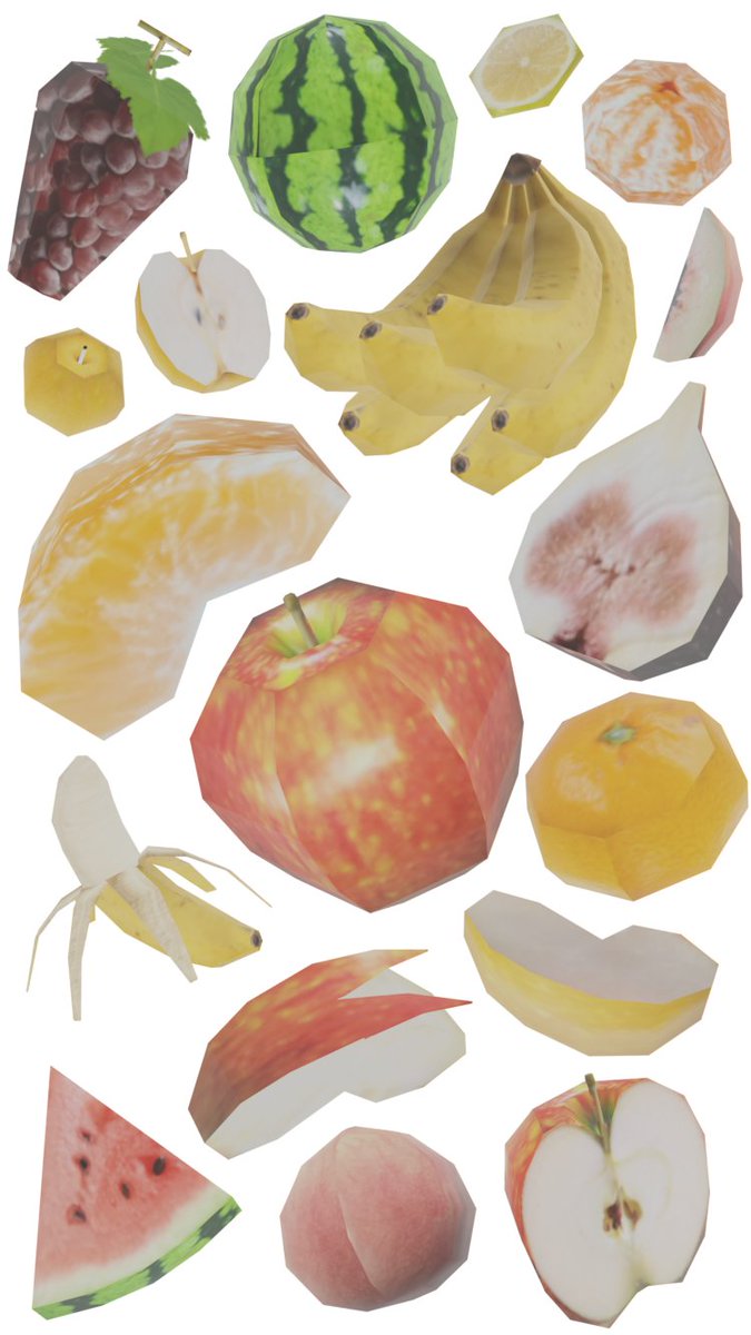 nemuina__zzZ's tweet photo. ローポリフルーツ🍏
iPhone用の壁紙だよ〜！ https://t.co/LK7j1CdwaM