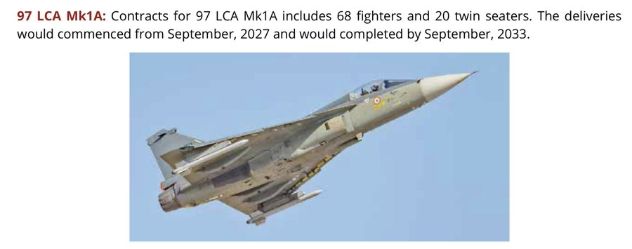 officialTatya_1's tweet photo. Deliveries are expected to start from September 2027.
#Mk1A https://t.co/NuMij1A9gc