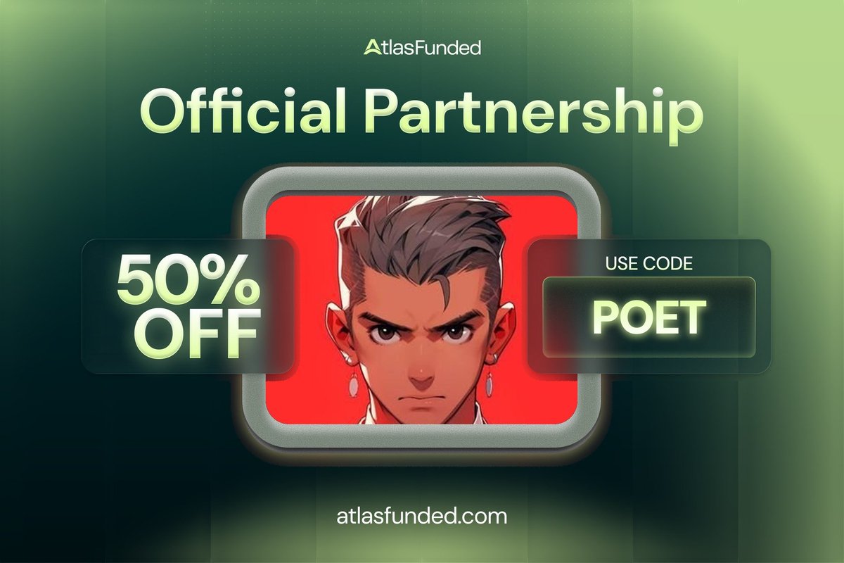 Krypto_Poet's tweet photo. $5.

That's the entry on @atlasfunded's Access Challenge, and it's a big part of why I've partnered with them.

They also run zero consistency rules on instant accounts, so you trade your way and keep what you make.

50% off sitewide with POET
https://t.co/8fKDI1C3bn https://t.co/u7KuvZvGlQ