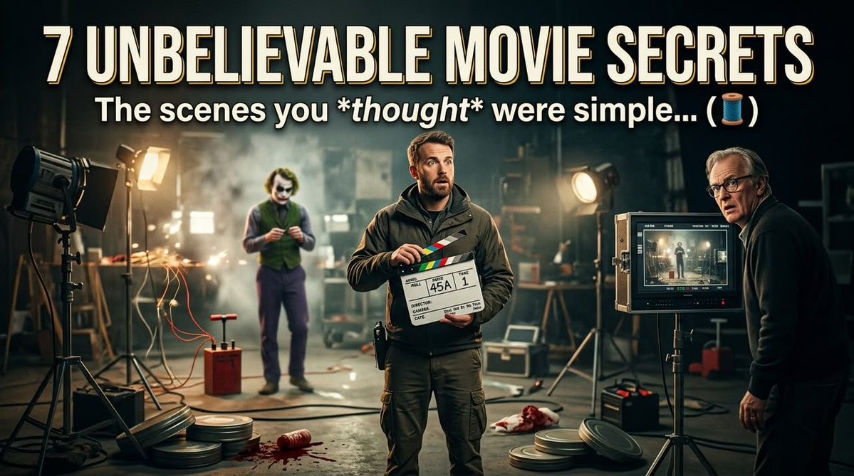 moviecentralx's tweet photo. 7 cinematic scenes that look completely normal until you learn what happened behind the camera.
Thread 🧵👇 https://t.co/ASCEuTNjca