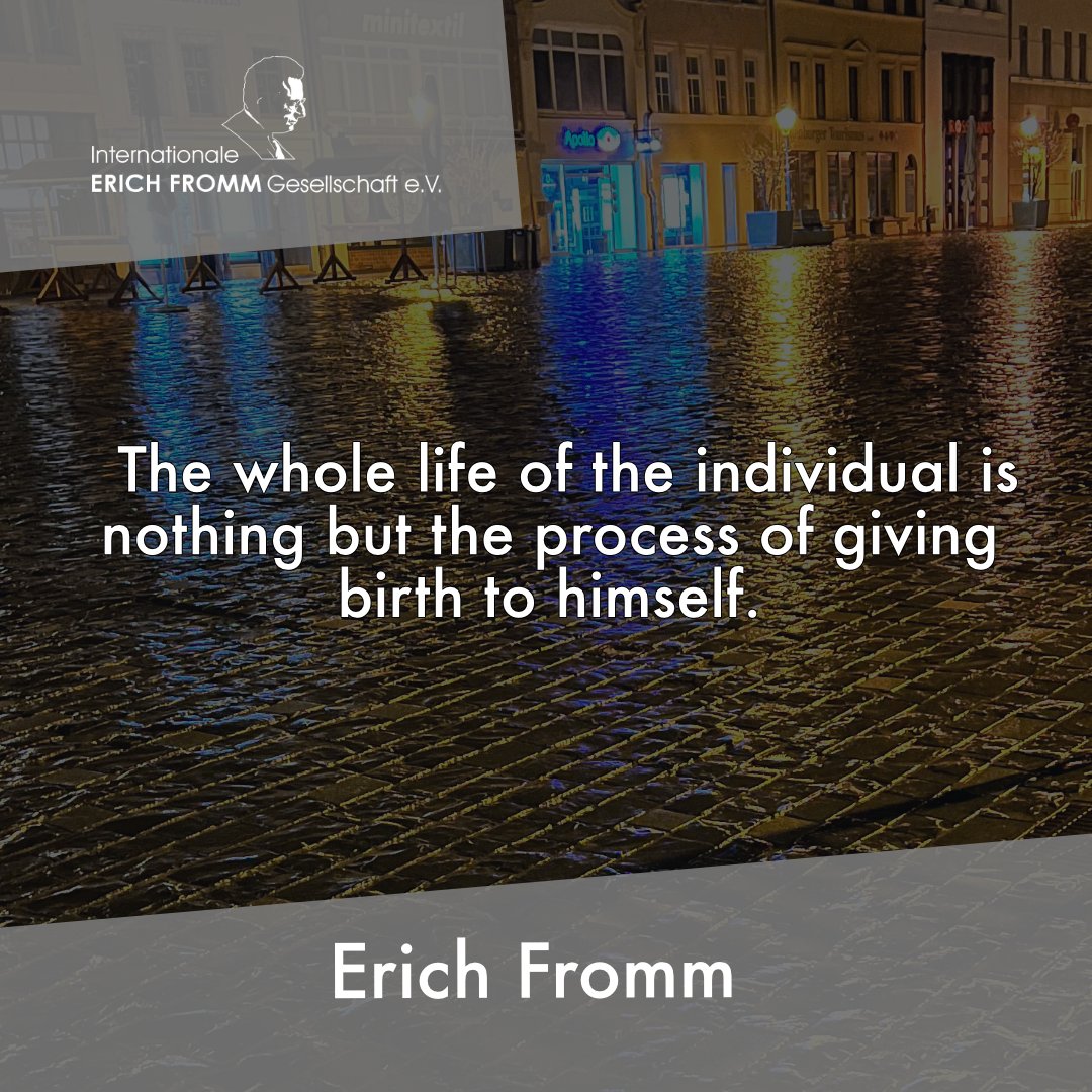 erichfromm's tweet photo. Fromm-Quote of the week https://t.co/PTZm3aoN7O