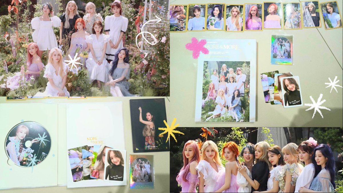 seasonsofcalla's tweet photo. 🍭Twice Lightstick Candybong Z Ver. 2
📀Twice - The Story Begins
📀 Twice - 5th mini album Ver. B [WHAT IS LOVE] 
📀 Twice - 9th mini album Ver. C [MORE &amp; MORE]

#TWICE #KPOP #ALBUM #WTS https://t.co/E1ukUEG8Ac
