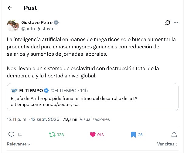 Scarbo__'s tweet photo. En el mejor de los casos, nos llevan a un sistema de esclavitud con la inteligencia artificial, en el peor, nos llevan a los albores de la humanidad, en la época de la barbarie, cuando con palos y piedras mataban a los más débiles, solo que ahora querrán usar drones programables que sean controlables a través de inteligencia artificial si lo permitimos. #urgente #breaking #ia