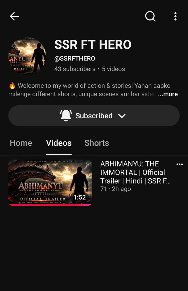 AbhimanyuPart1's tweet photo. My First Film Trailer out review and reaction Budget 18k Only Work 1.5 Years. Trailer की शुरुआत की 20 Sceond में समझा या गया है  , trailer is here 
https://t.co/bWDN7uljRM https://t.co/kSZeteE6JR