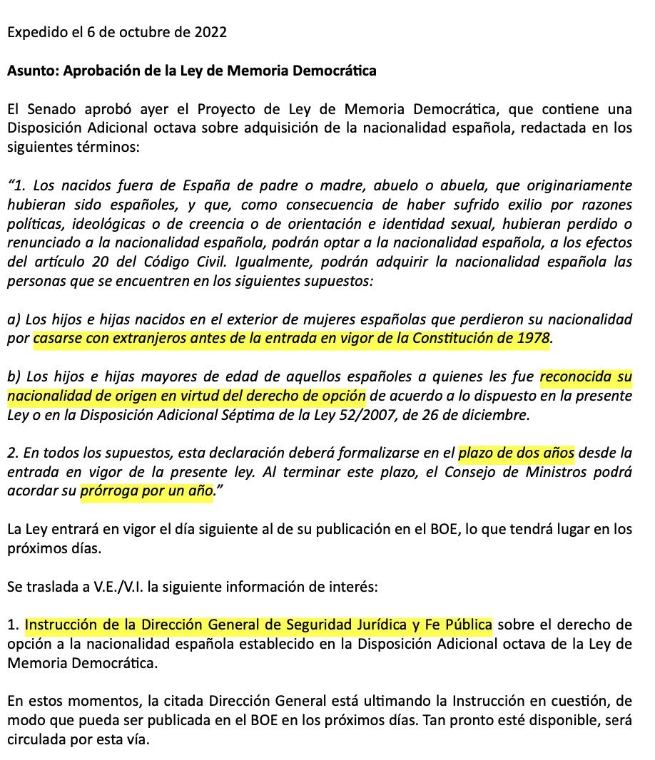 GuillermoRocaf1's tweet photo. BRUTAL: DESVELADO EL PLAN DEL PUCHERAZO de los VOTOS FAKE  de la Memoria Democrática ⚠️🎯👇

@jmalbares conocía con ANTELACIÓN a su aprobación la INSTRUCCIÓN del PUCHERAZO de las NACIONALIZACIONES masivas fraudulentas suscrita por Sofía Puente @aifosan 😱

Así consta en una nota que envió a los CONSULADOS el 6 de Octubre de 2022 👇

Van a ir todos PA'LANTE 🧐

https://t.co/gmTnNi6b6c