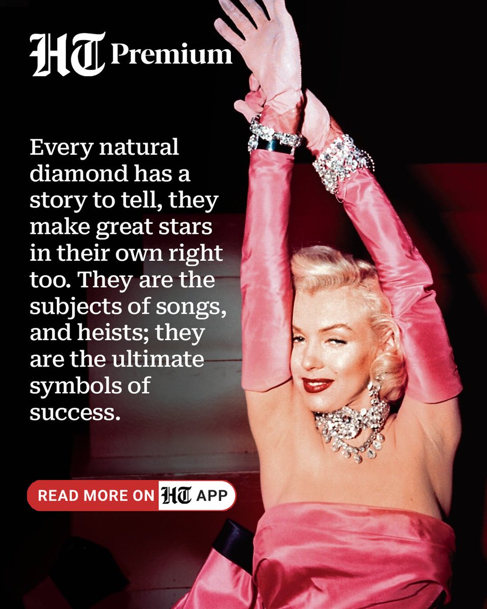 htTweets's tweet photo. #HTSelect | 💎 From iconic red carpets to unforgettable movie moments, natural diamonds have always known how to steal the spotlight. Discover the sparkle, drama and stories behind pop culture’s most dazzling accessory. 🎬✨
Read: https://t.co/mph60gzbuX https://t.co/J99fYLrIJD