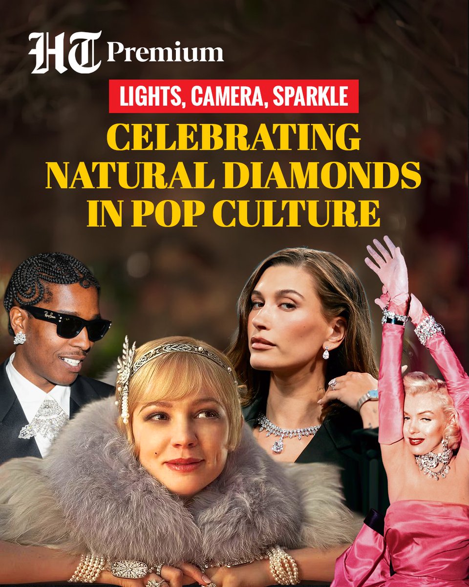 htTweets's tweet photo. #HTSelect | 💎 From iconic red carpets to unforgettable movie moments, natural diamonds have always known how to steal the spotlight. Discover the sparkle, drama and stories behind pop culture’s most dazzling accessory. 🎬✨
Read: https://t.co/mph60gzbuX https://t.co/J99fYLrIJD