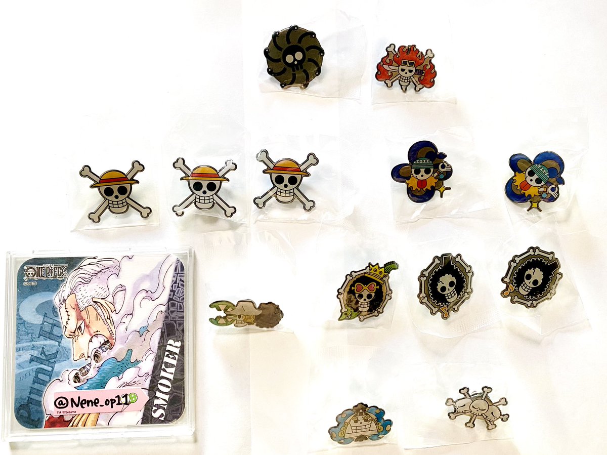 Nene_op11's tweet photo. 【交換/譲渡】ONE PIECE ワンピース ピンバッジコレクション 

譲▶︎ルフィ,ナミ,ウソップ,九蛇,黒ひげ,ブルック(第2弾),ジンベエ..

求▶︎②スペード≫≫≫白ひげ≫≫≫海軍 or 定価(¥300)+送料

⭐️初回様はプロカをご確認下さい
＊📮郵送

ご縁がございましたら｜こちら｜にお願い致します🏴‍☠️

↓ https://t.co/Qw2YhJXOwZ