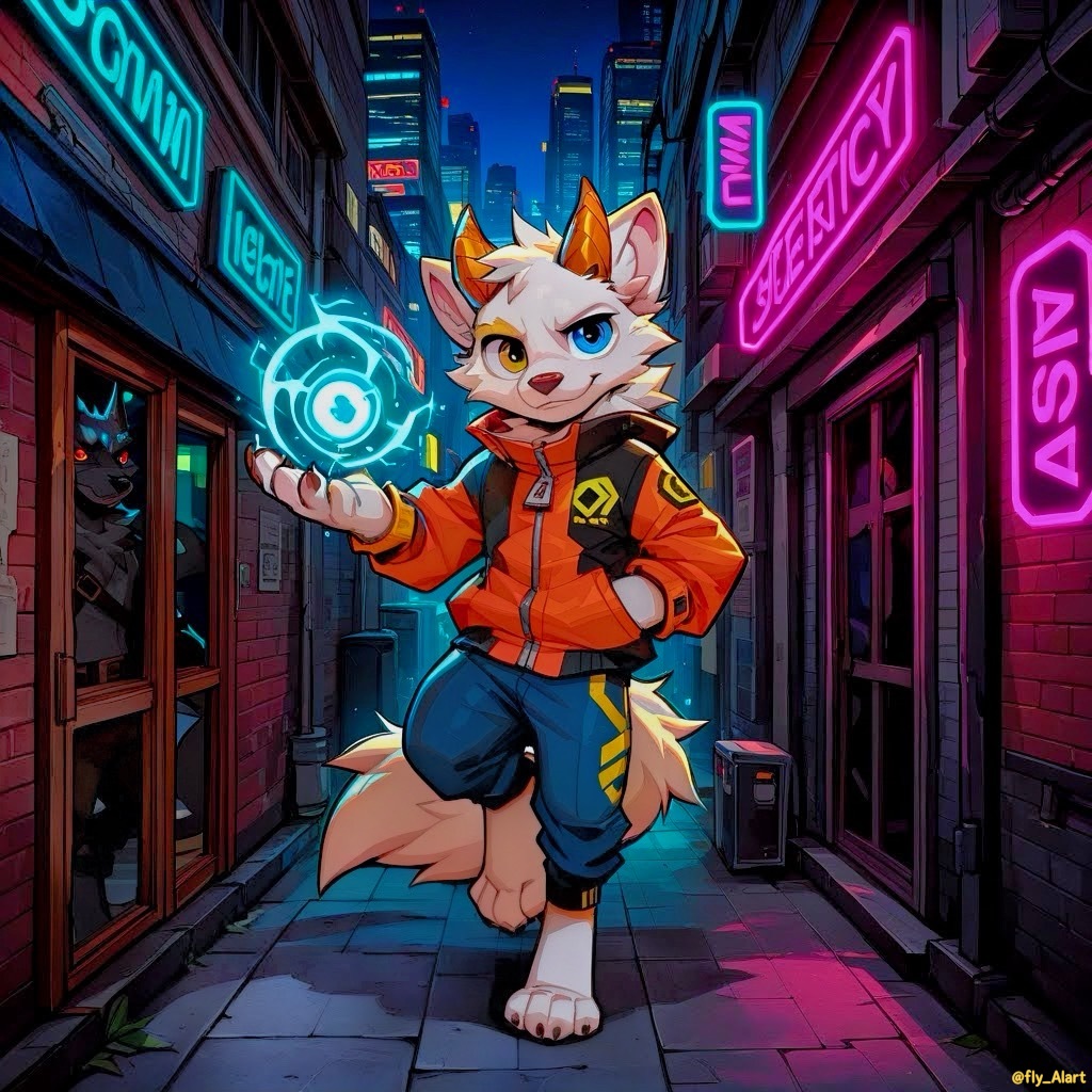 fly_AIart's tweet photo. First time using a friend's settings to generate, and the results look pretty decent.🫠
#AI #AIart #furry #furryart https://t.co/C7efOwrlLF