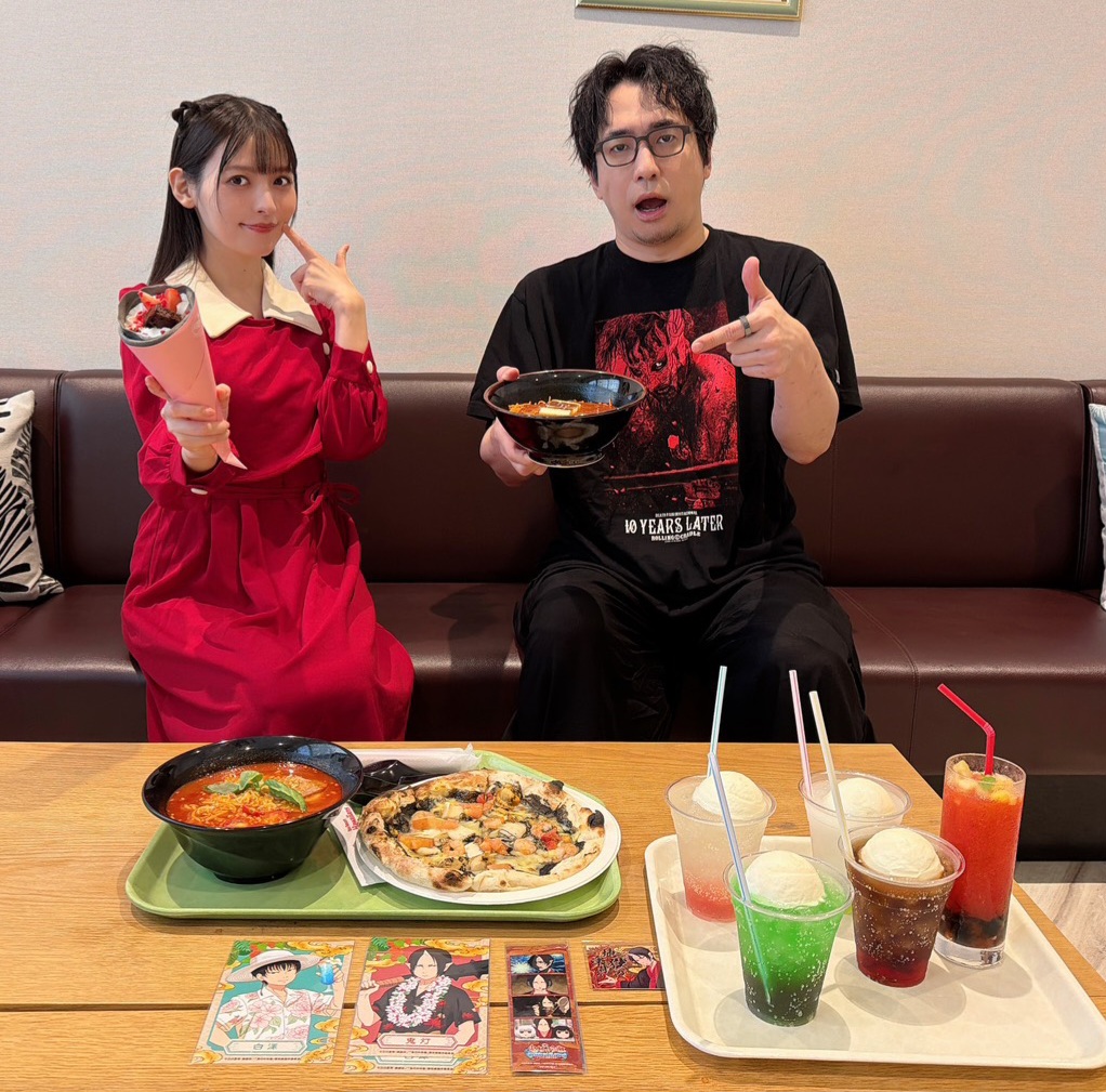 srh_staff's tweet photo. #鬼灯の冷徹 × #ハワイアンズ 
コラボ記念スペシャルトークイベントにご参加いただい皆様、ありがとうございました🔥

ご出演の #安元洋貴 さん、#上坂すみれ さん
お疲れさまでした。
またのご来館をお待ちしております。 https://t.co/3iaXxlxJRj