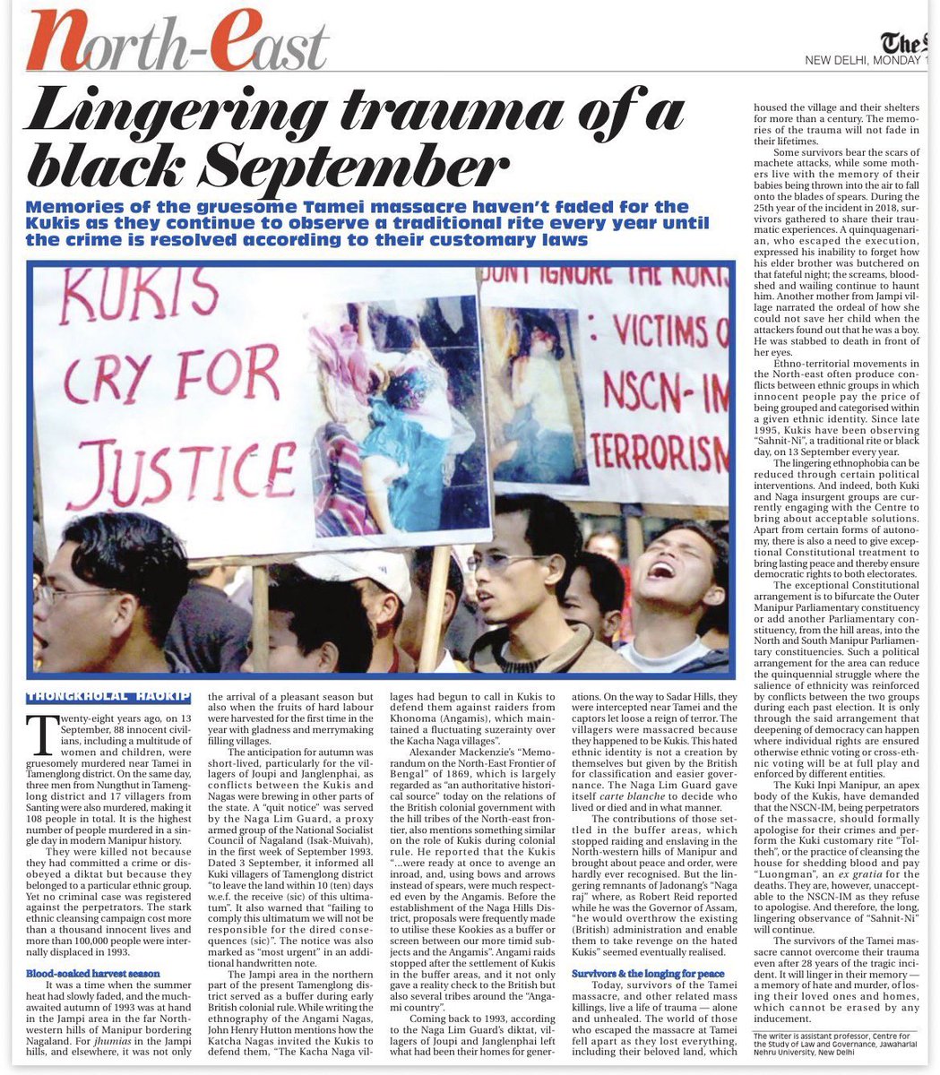 FlorenceGuite_'s tweet photo. 📍L. Tollen, Tamenglong Manipur | 13 Sep2026
To mark the day they brutally massacred hundreds of Kukis, Tangkhul-led NSCN(Muivah) terrorists strike again today brutally killing a woman &amp; injuring her husband &amp; son. See the bleeding hands of this child. @HMOIndia @YKhemchandSingh https://t.co/MSIcUPUdBz