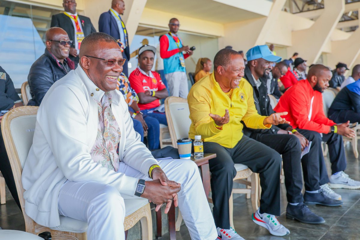 CharlesGacheru's tweet photo. A big thank you to the PATRON of  @OfficialGMFC CS @EliudOwalo for joining us at our #TotalEnergiesCAFCC match against Al Ahly Madani FC 🇸🇩. 
We wish Gor Mahia all the best as they face Pyramids FC in Cairo, Egypt 🇪🇬. https://t.co/fpsU074dOg
